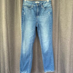 LC Lauren Conrad Blue Skinny Ankle Jeans